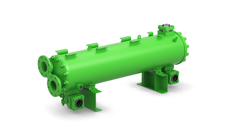BITZER water-cooled shell and tube condenser